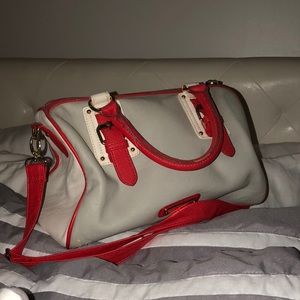 Multi colored handbag